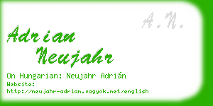 adrian neujahr business card
